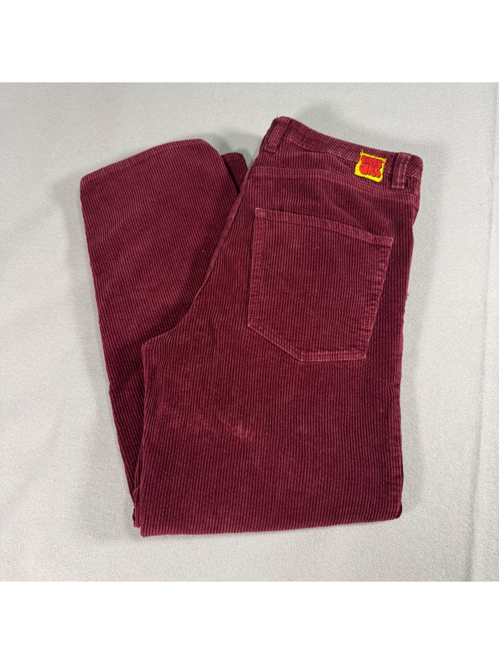 EMPYRE Relax Fit Red/Maroon Men's Corduroy Skateboarding Pants Size 34x30